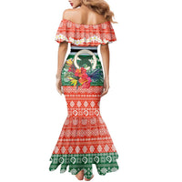 Personalised Penama Joyeux Noel Family Matching Mermaid Dress and Hawaiian Shirt Proud To Be a Ni-Van Sand Drawing Art LT9 - Polynesian Pride