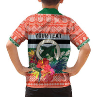Personalised Penama Joyeux Noel Family Matching Off Shoulder Maxi Dress and Hawaiian Shirt Proud To Be a Ni-Van Sand Drawing Art LT9 - Polynesian Pride