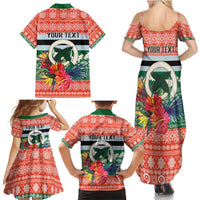 Personalised Penama Joyeux Noel Family Matching Summer Maxi Dress and Hawaiian Shirt Proud To Be a Ni-Van Sand Drawing Art LT9 - Polynesian Pride