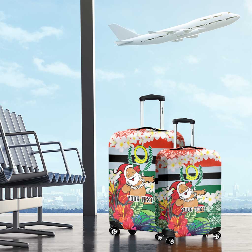 Personalised Penama Joyeux Noel Luggage Cover Proud To Be a Ni-Van Sand Drawing Art - Polynesian Pride