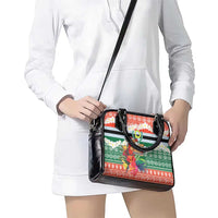 Personalised Penama Joyeux Noel Shoulder Handbag Proud To Be a Ni-Van Sand Drawing Art - Polynesian Pride
