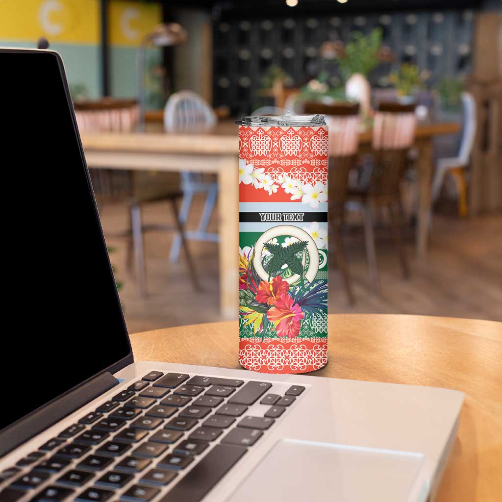 Personalised Penama Joyeux Noel Skinny Tumbler Proud To Be a Ni-Van Sand Drawing Art LT9 - Polynesian Pride