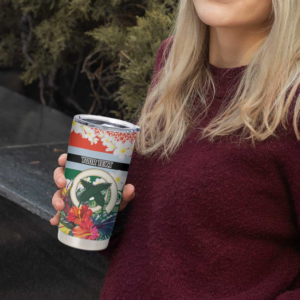 Personalised Penama Joyeux Noel Tumbler Cup Proud To Be a Ni-Van Sand Drawing Art - Polynesian Pride