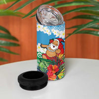 Personalised Sanma Joyeux Noel 4 in 1 Can Cooler Tumbler Proud To Be a Ni-Van Sand Drawing Art LT9 - Polynesian Pride