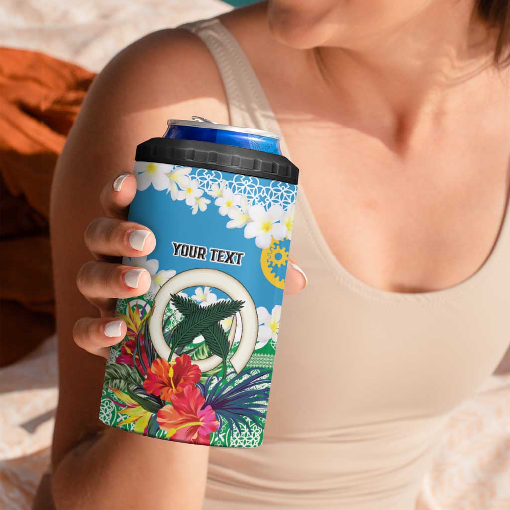 Personalised Sanma Joyeux Noel 4 in 1 Can Cooler Tumbler Proud To Be a Ni-Van Sand Drawing Art LT9 - Polynesian Pride