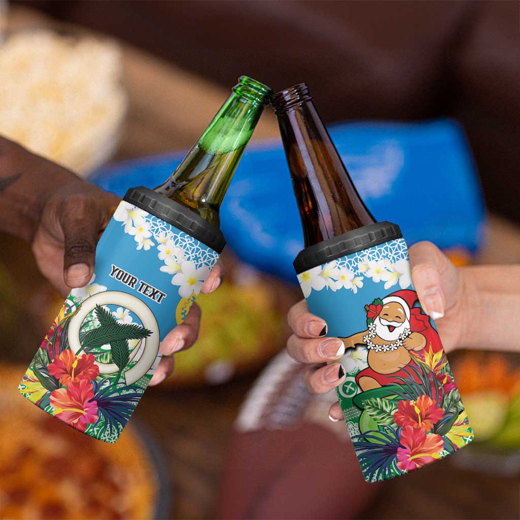 Personalised Sanma Joyeux Noel 4 in 1 Can Cooler Tumbler Proud To Be a Ni-Van Sand Drawing Art LT9 - Polynesian Pride