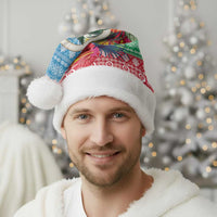 Personalised Sanma Joyeux Noel Christmas Santa Hat Proud To Be a Ni-Van Sand Drawing Art - Polynesian Pride