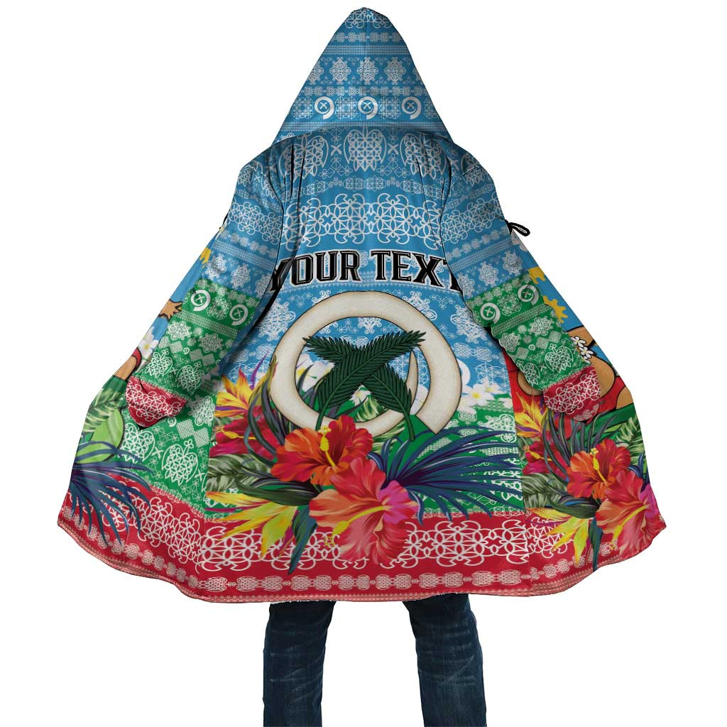 Personalised Sanma Joyeux Noel Cloak Proud To Be a Ni-Van Sand Drawing Art - Polynesian Pride