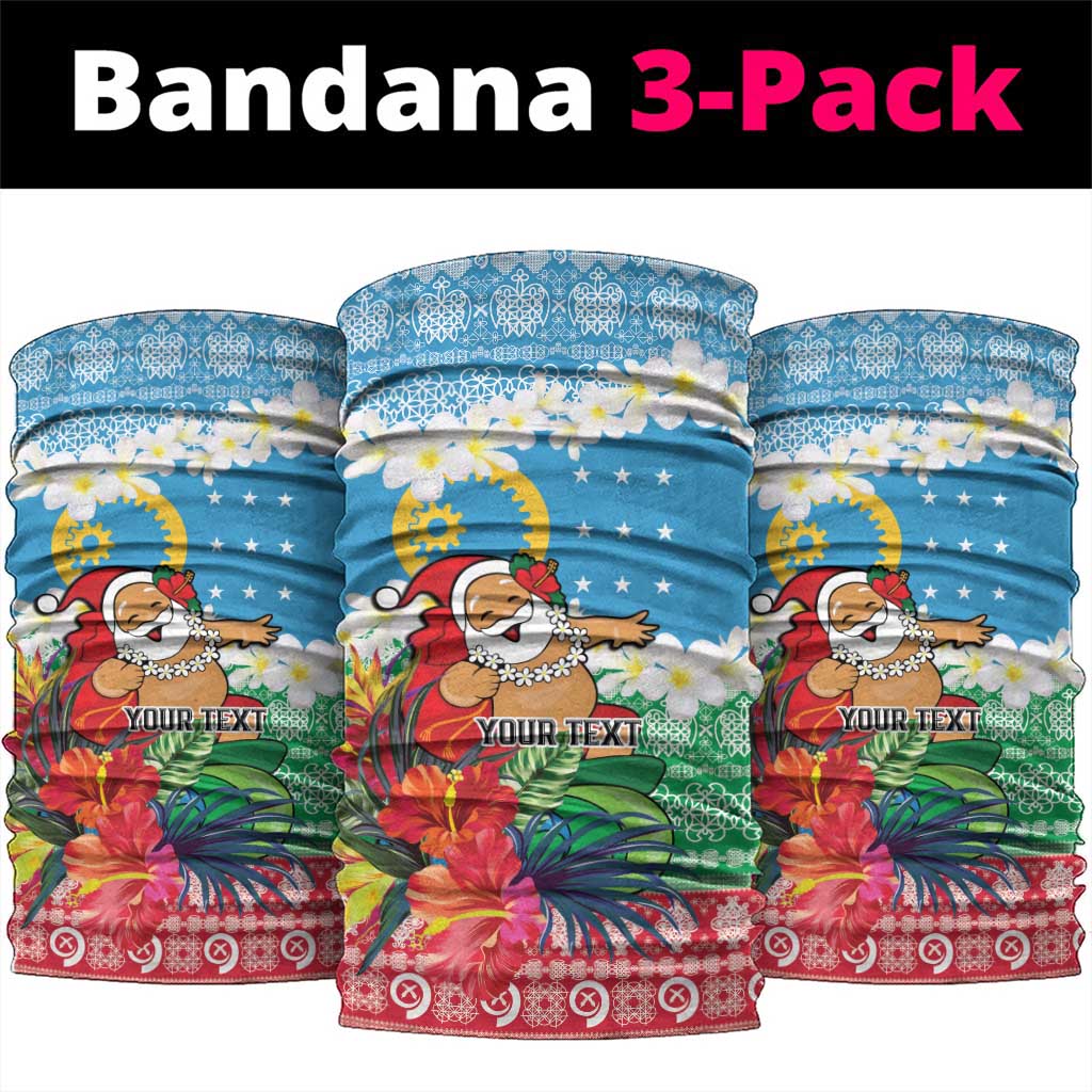 Personalised Sanma Joyeux Noel Neck Gaiter Proud To Be a Ni-Van Sand Drawing Art - Polynesian Pride