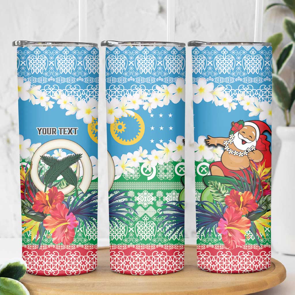 Personalised Sanma Joyeux Noel Skinny Tumbler Proud To Be a Ni-Van Sand Drawing Art LT9 - Polynesian Pride