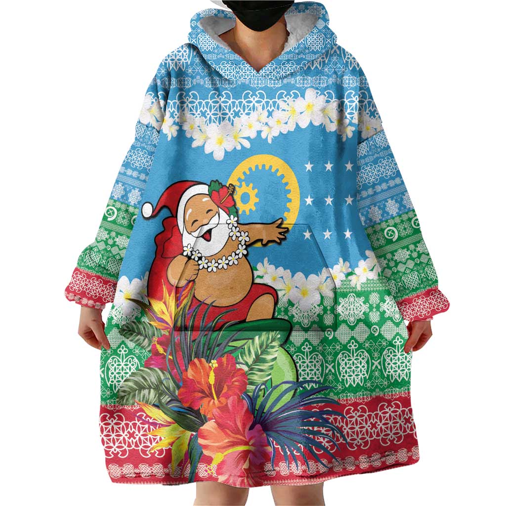 Personalised Sanma Joyeux Noel Wearable Blanket Hoodie Proud To Be a Ni-Van Sand Drawing Art LT9 - Polynesian Pride