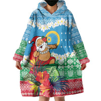 Personalised Sanma Joyeux Noel Wearable Blanket Hoodie Proud To Be a Ni-Van Sand Drawing Art LT9 - Polynesian Pride