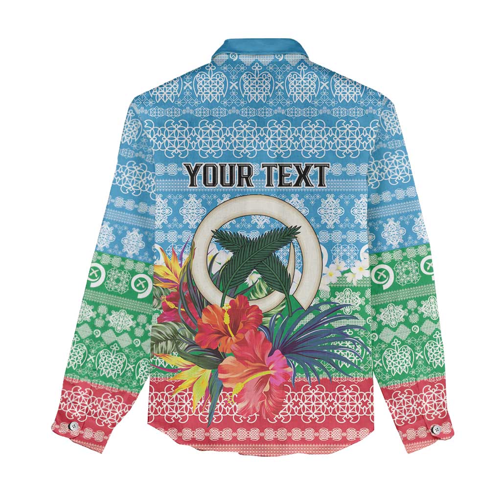 Personalised Sanma Joyeux Noel Women Casual Shirt Proud To Be a Ni-Van Sand Drawing Art LT9 - Polynesian Pride