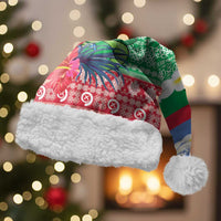 Personalised Shefa Joyeux Noel Christmas Santa Hat Proud To Be a Ni-Van Sand Drawing Art - Polynesian Pride