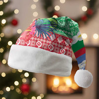 Personalised Shefa Joyeux Noel Christmas Santa Hat Proud To Be a Ni-Van Sand Drawing Art - Polynesian Pride