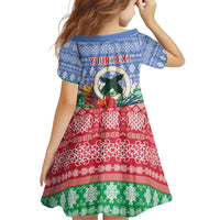Personalised Shefa Joyeux Noel Family Matching Off Shoulder Short Dress and Hawaiian Shirt Proud To Be a Ni-Van Sand Drawing Art LT9 - Polynesian Pride