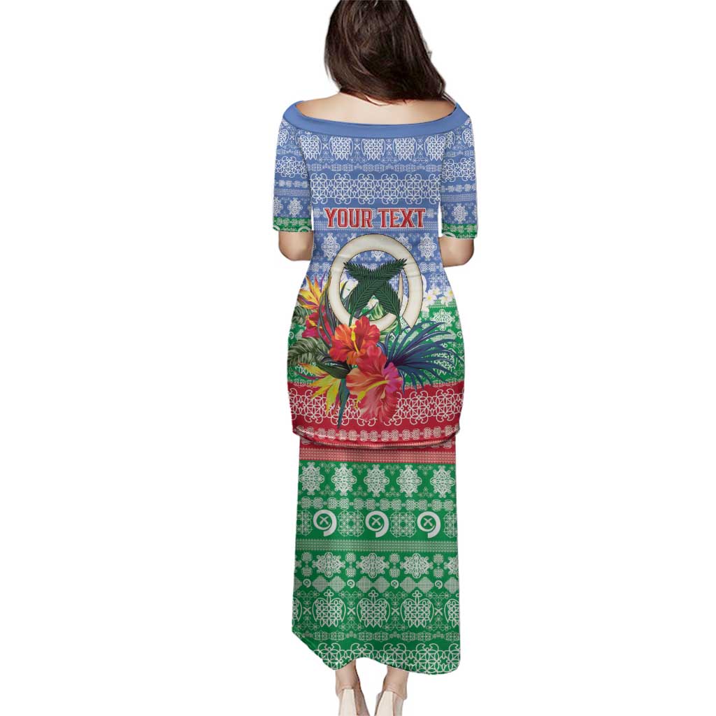 Personalised Shefa Joyeux Noel Family Matching Puletasi and Hawaiian Shirt Proud To Be a Ni-Van Sand Drawing Art LT9 - Polynesian Pride