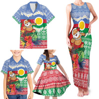 Personalised Shefa Joyeux Noel Family Matching Tank Maxi Dress and Hawaiian Shirt Proud To Be a Ni-Van Sand Drawing Art LT9 - Polynesian Pride
