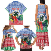 Personalised Shefa Joyeux Noel Family Matching Tank Maxi Dress and Hawaiian Shirt Proud To Be a Ni-Van Sand Drawing Art LT9 - Polynesian Pride