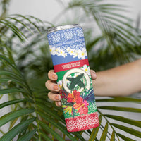 Personalised Shefa Joyeux Noel Skinny Tumbler Proud To Be a Ni-Van Sand Drawing Art LT9 - Polynesian Pride