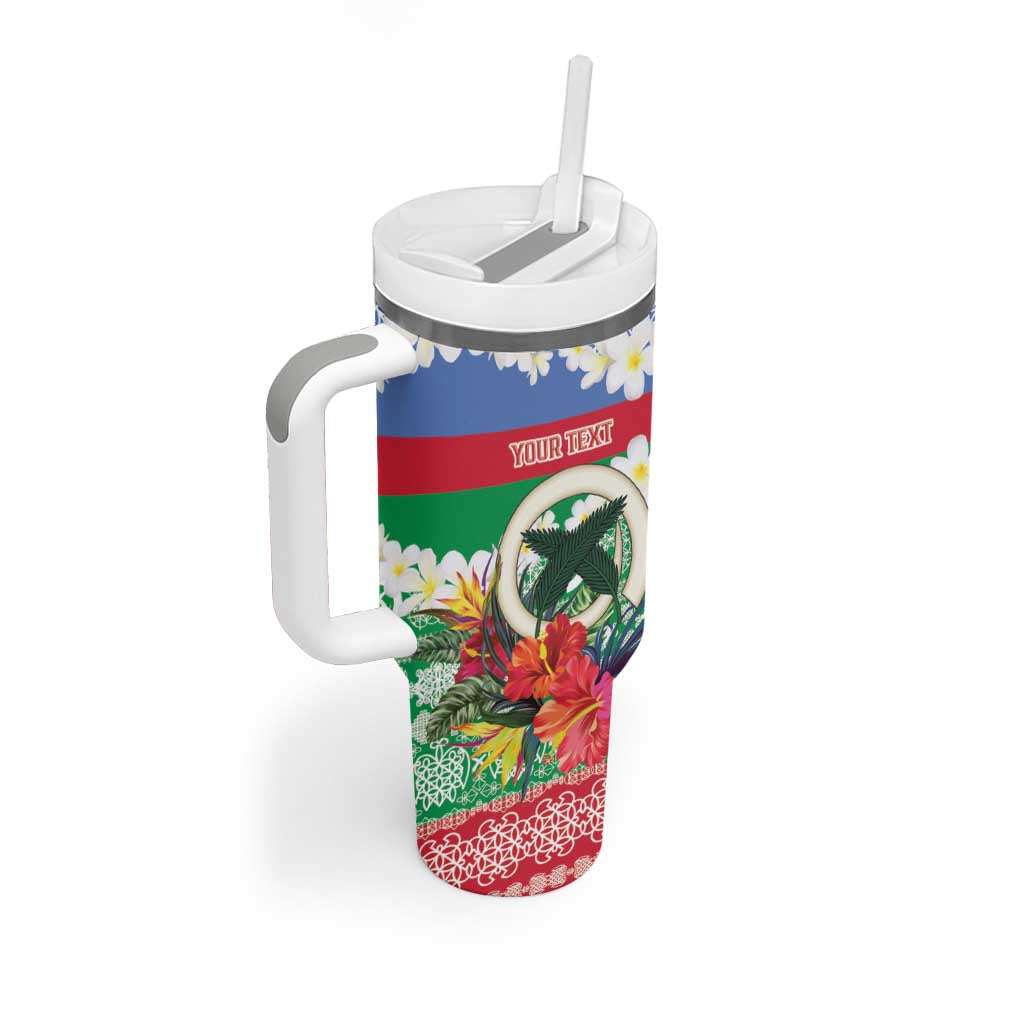 Personalised Shefa Joyeux Noel Tumbler With Handle Proud To Be a Ni-Van Sand Drawing Art - Polynesian Pride
