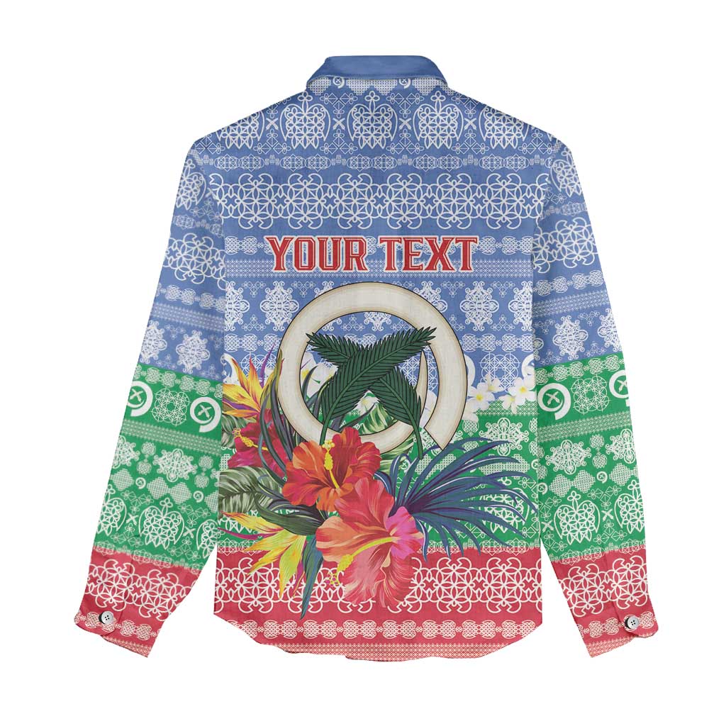 Personalised Shefa Joyeux Noel Women Casual Shirt Proud To Be a Ni-Van Sand Drawing Art - Polynesian Pride