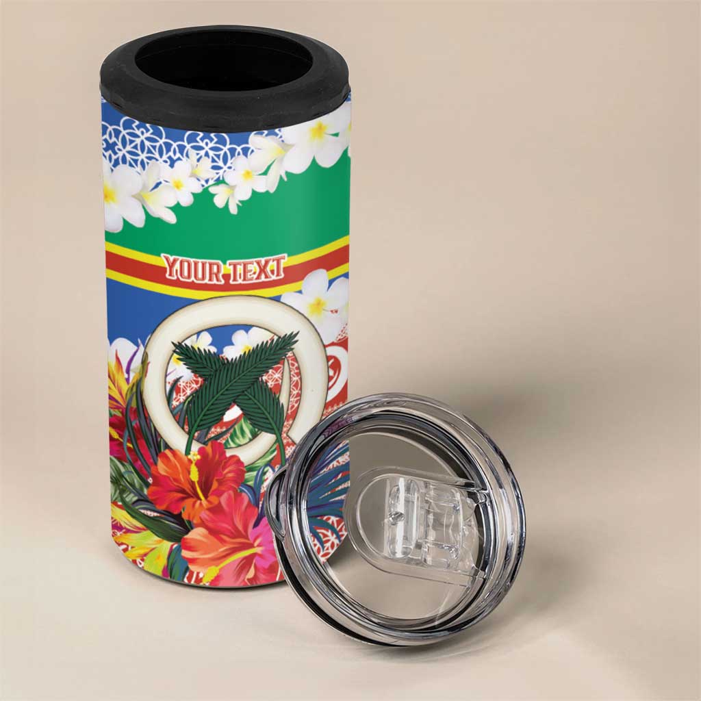 Personalised Tafea Joyeux Noel 4 in 1 Can Cooler Tumbler Proud To Be a Ni-Van Sand Drawing Art LT9 - Polynesian Pride