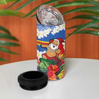 Personalised Tafea Joyeux Noel 4 in 1 Can Cooler Tumbler Proud To Be a Ni-Van Sand Drawing Art LT9 - Polynesian Pride