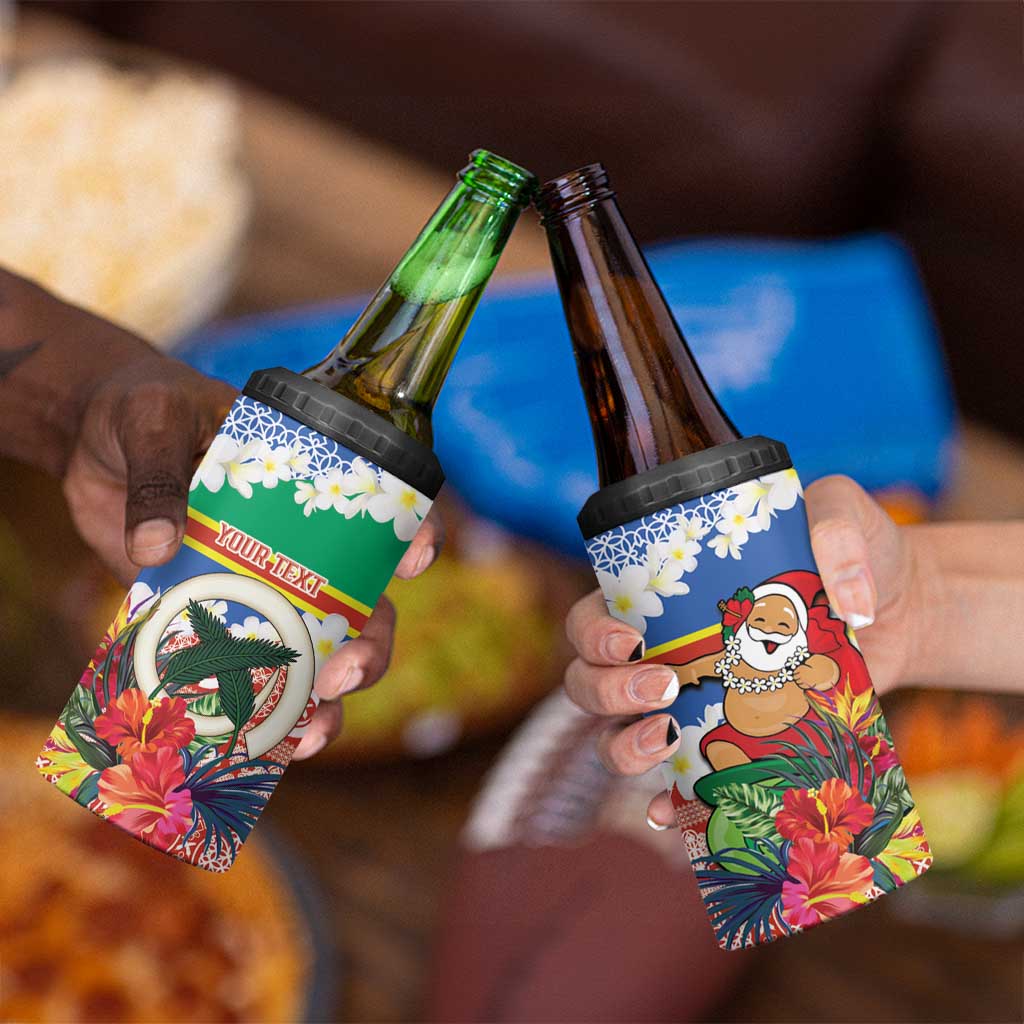 Personalised Tafea Joyeux Noel 4 in 1 Can Cooler Tumbler Proud To Be a Ni-Van Sand Drawing Art LT9 - Polynesian Pride