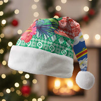 Personalised Tafea Joyeux Noel Christmas Santa Hat Proud To Be a Ni-Van Sand Drawing Art - Polynesian Pride