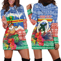 Personalised Tafea Joyeux Noel Hoodie Dress Proud To Be a Ni-Van Sand Drawing Art LT9 - Polynesian Pride