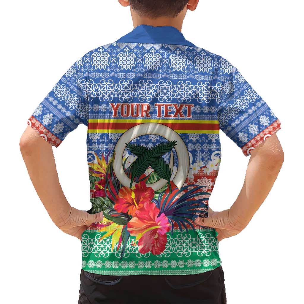 Personalised Tafea Joyeux Noel Kid Hawaiian Shirt Proud To Be a Ni-Van Sand Drawing Art - Polynesian Pride