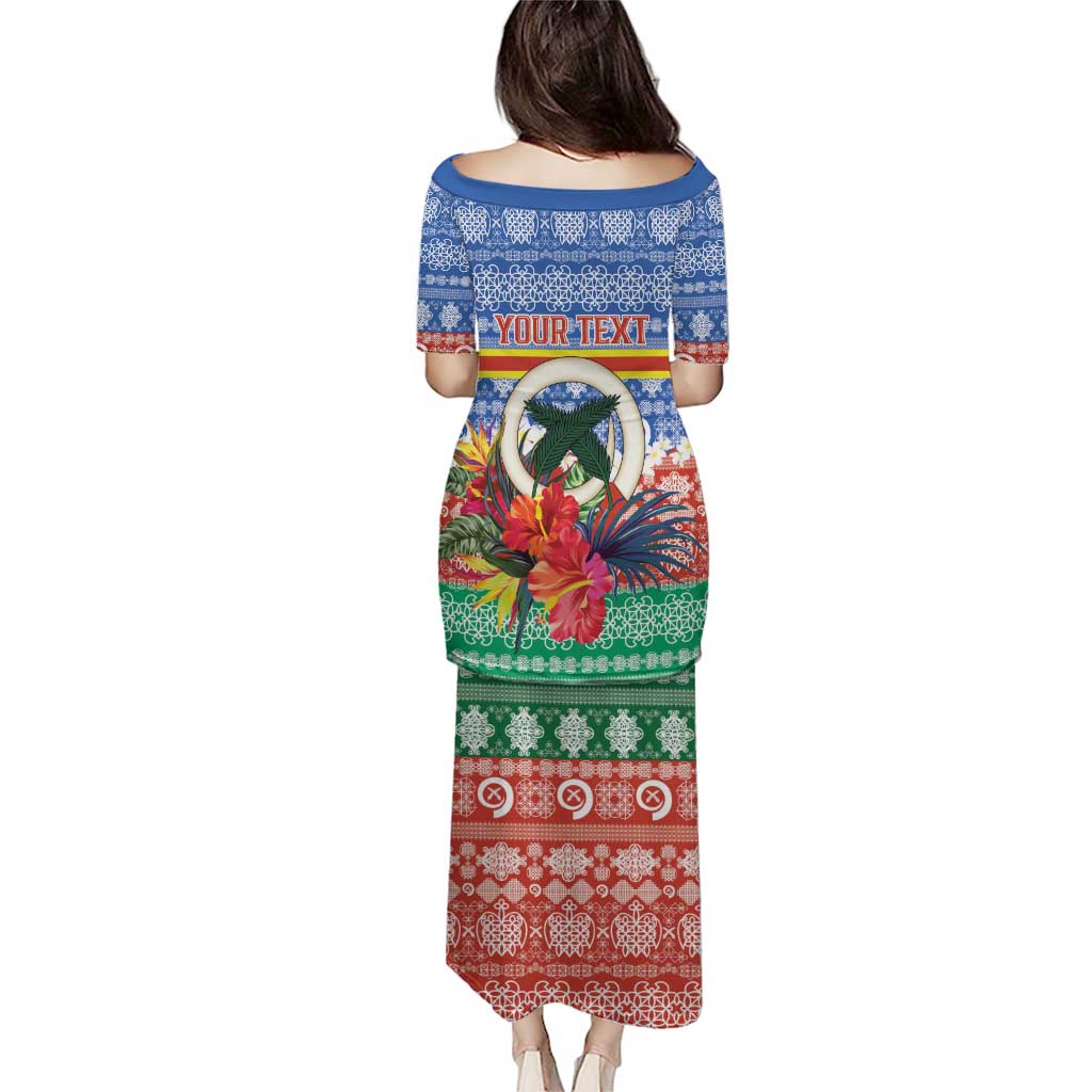 Personalised Tafea Joyeux Noel Puletasi Proud To Be a Ni-Van Sand Drawing Art - Polynesian Pride