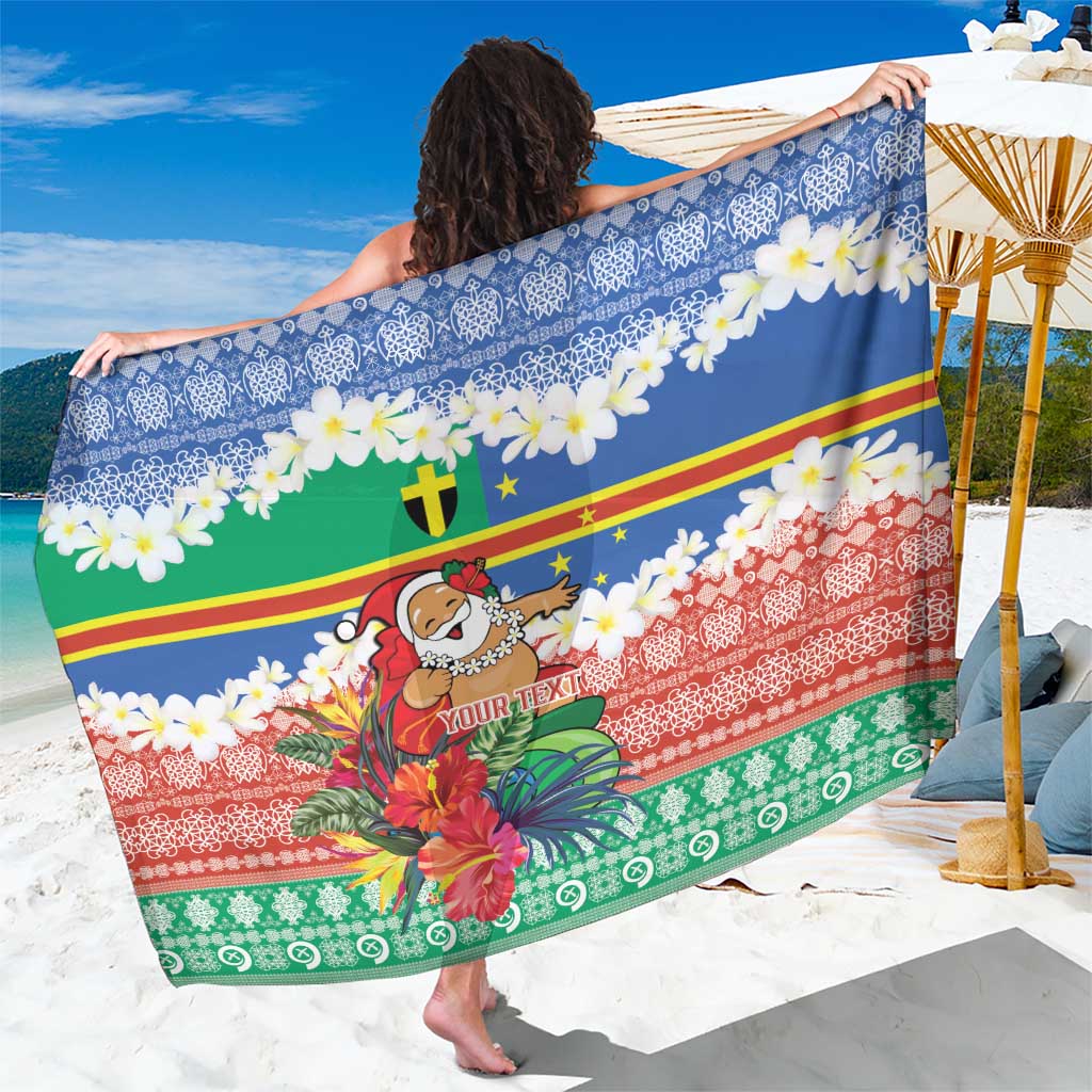 Personalised Tafea Joyeux Noel Sarong Proud To Be a Ni-Van Sand Drawing Art - Polynesian Pride