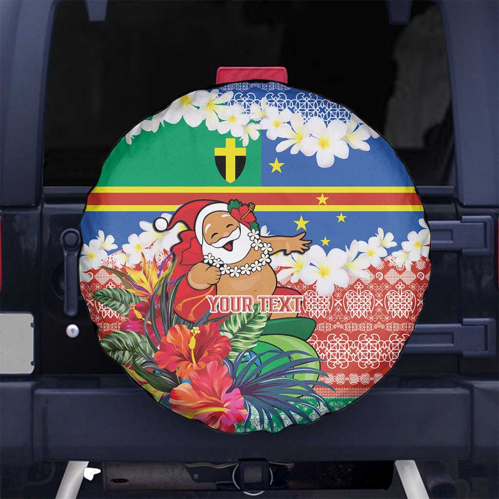 Personalised Tafea Joyeux Noel Spare Tire Cover Proud To Be a Ni-Van Sand Drawing Art - Polynesian Pride