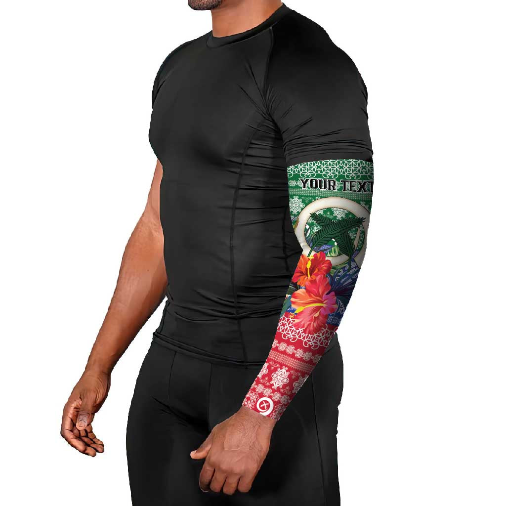Personalised Torba Joyeux Noel Arm Sleeves Proud To Be a Ni-Van Sand Drawing Art - Polynesian Pride