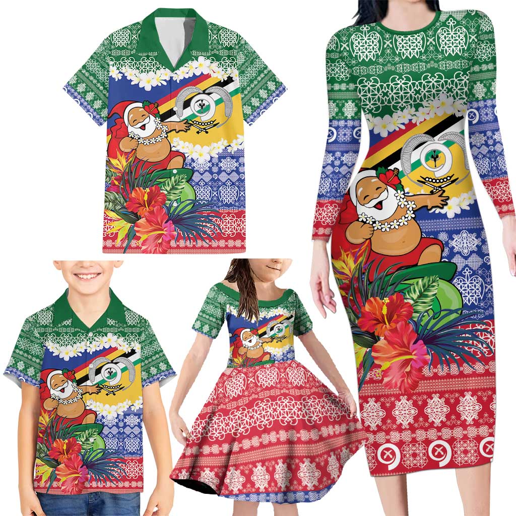 Personalised Torba Joyeux Noel Family Matching Long Sleeve Bodycon Dress and Hawaiian Shirt Proud To Be a Ni-Van Sand Drawing Art LT9 - Polynesian Pride