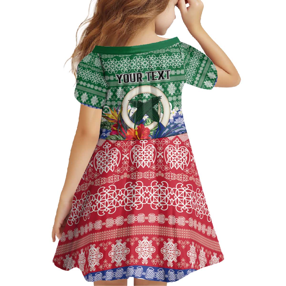Personalised Torba Joyeux Noel Family Matching Off The Shoulder Long Sleeve Dress and Hawaiian Shirt Proud To Be a Ni-Van Sand Drawing Art LT9 - Polynesian Pride