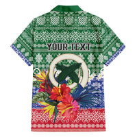 Personalised Torba Joyeux Noel Family Matching Off Shoulder Maxi Dress and Hawaiian Shirt Proud To Be a Ni-Van Sand Drawing Art LT9 - Polynesian Pride