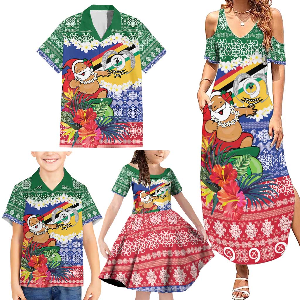 Personalised Torba Joyeux Noel Family Matching Summer Maxi Dress and Hawaiian Shirt Proud To Be a Ni-Van Sand Drawing Art LT9 - Polynesian Pride