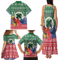 Personalised Torba Joyeux Noel Family Matching Tank Maxi Dress and Hawaiian Shirt Proud To Be a Ni-Van Sand Drawing Art LT9 - Polynesian Pride