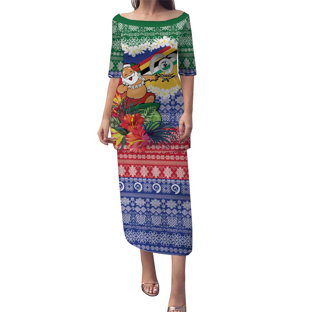 Personalised Torba Joyeux Noel Puletasi Proud To Be a Ni-Van Sand Drawing Art - Polynesian Pride