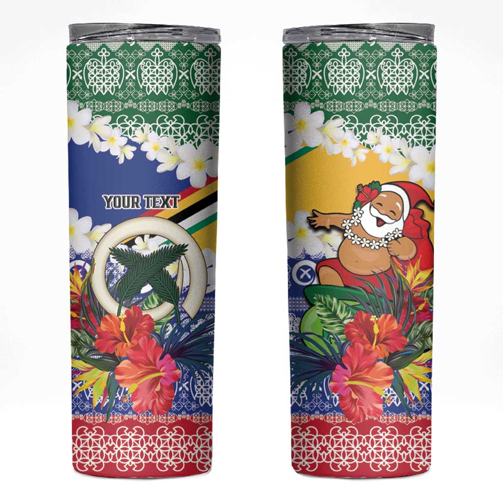 Personalised Torba Joyeux Noel Skinny Tumbler Proud To Be a Ni-Van Sand Drawing Art LT9 Green - Polynesian Pride
