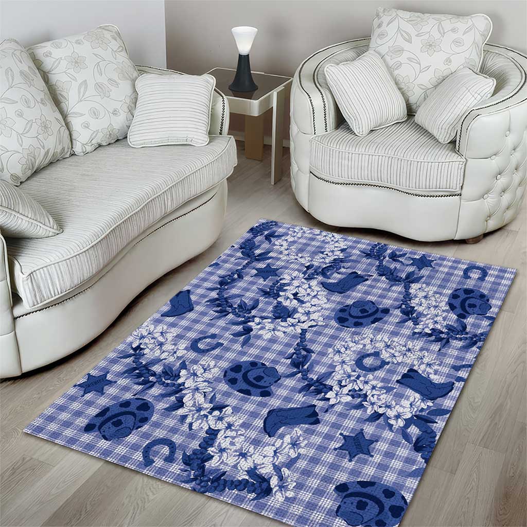 Mokihana Maile Ilima Leis Paniolo Palaka Area Rug Hawaiian Polu Spirit LT9 - Polynesian Pride