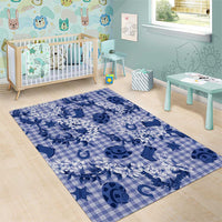 Mokihana Maile Ilima Leis Paniolo Palaka Area Rug Hawaiian Polu Spirit LT9 - Polynesian Pride