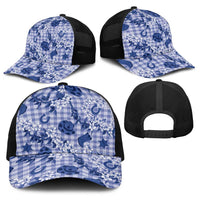 Mokihana Maile Ilima Leis Paniolo Palaka Baseball Net Cap Hawaiian Polu Spirit - Polynesian Pride