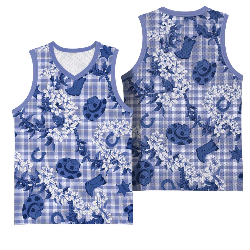 Mokihana Maile Ilima Leis Paniolo Palaka Basketball Jersey Hawaiian Polu Spirit LT9 - Polynesian Pride