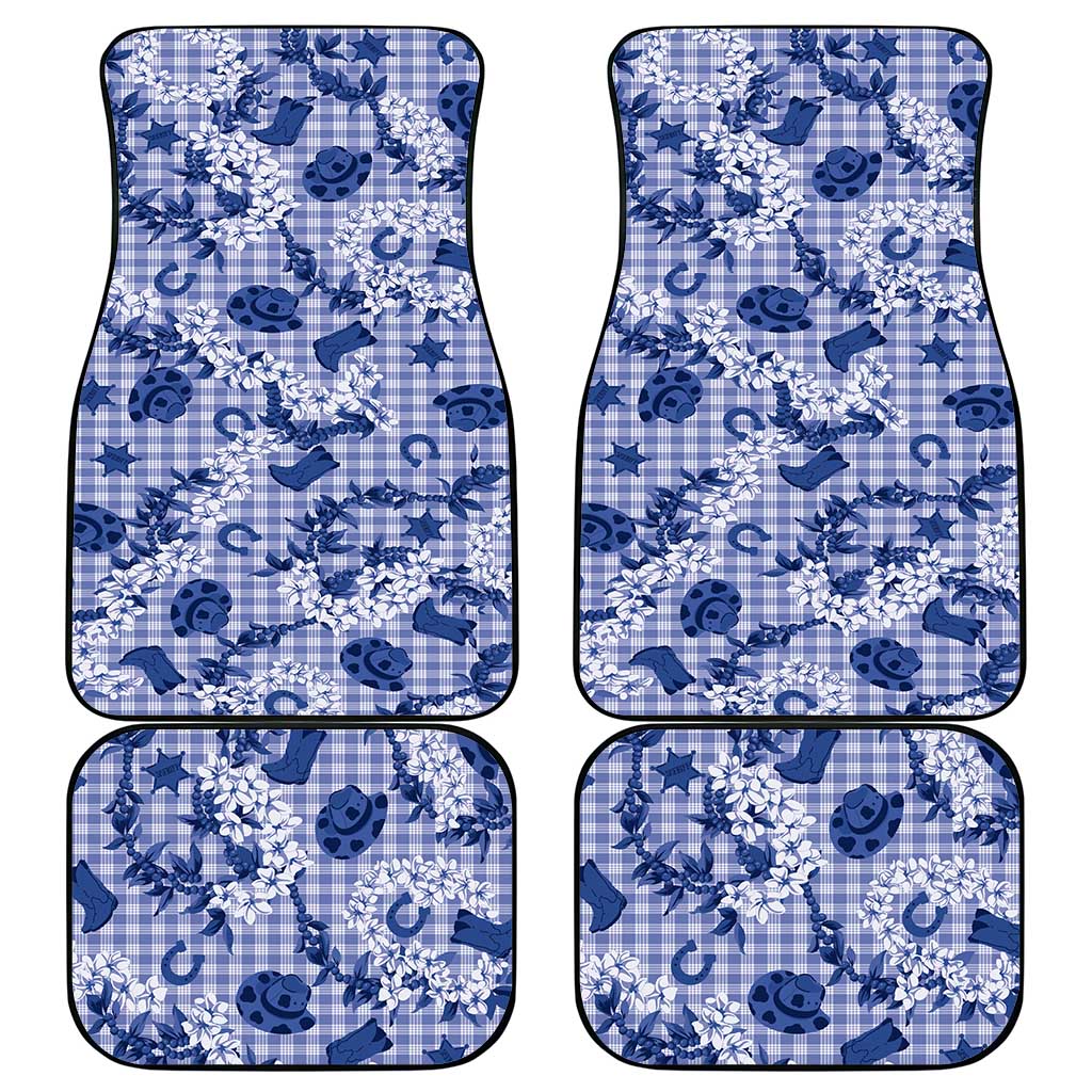 Mokihana Maile Ilima Leis Paniolo Palaka Car Mats Hawaiian Polu Spirit LT9 - Polynesian Pride