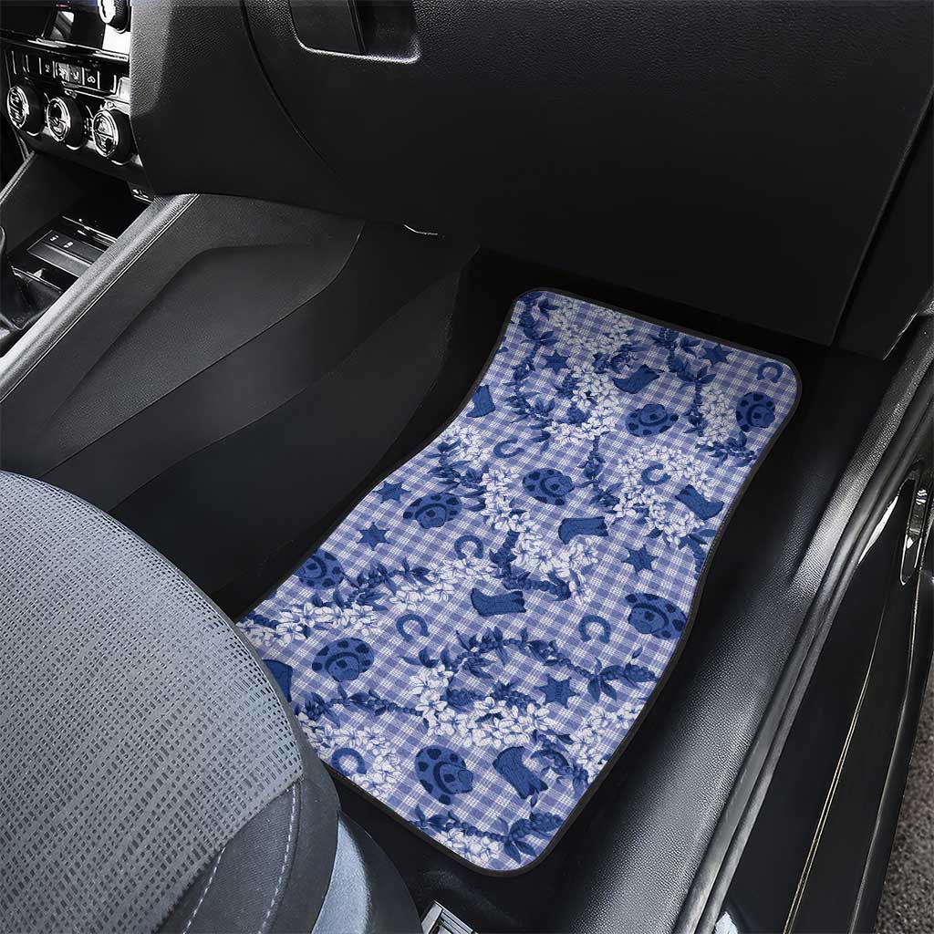 Mokihana Maile Ilima Leis Paniolo Palaka Car Mats Hawaiian Polu Spirit LT9 - Polynesian Pride
