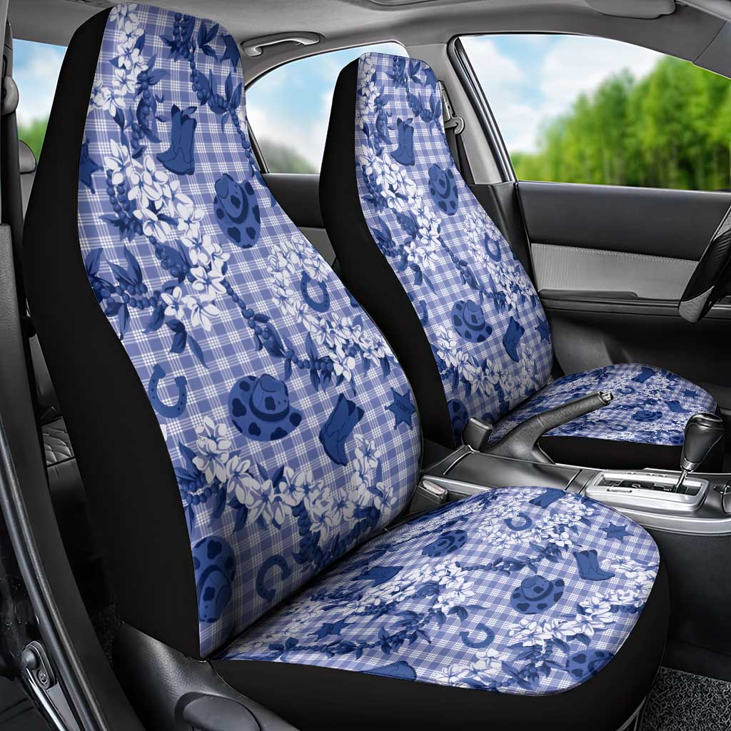 Mokihana Maile Ilima Leis Paniolo Palaka Car Seat Cover Hawaiian Polu Spirit LT9 - Polynesian Pride